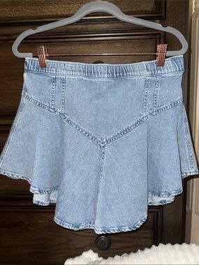NWT American Eagle Outfitters Light Blue Denim Skater Skirt